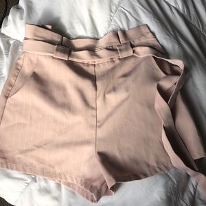 Blush pink shorts